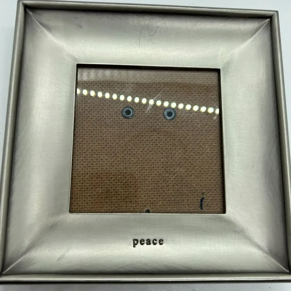 Pottery Barn SENTIMENT Photo Picture Frame peace 6